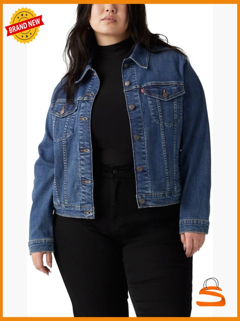 Women's Original Trucker Jacket - Button Closure, Cotton